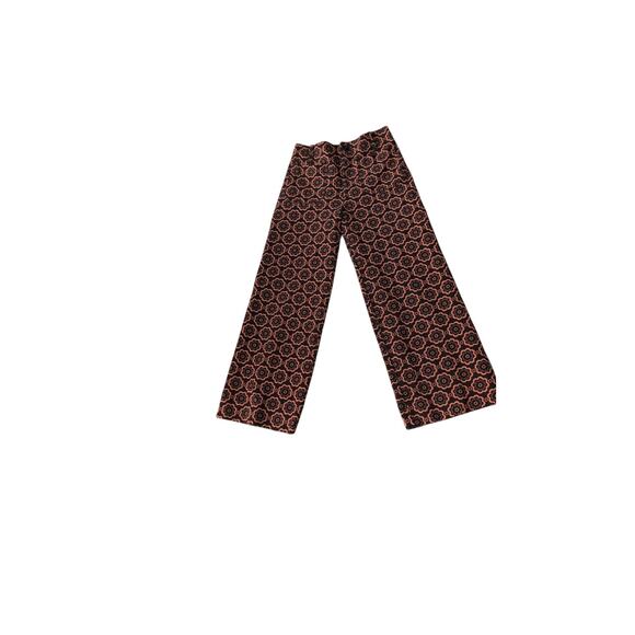 Maeve Colette Pants Size 26 Orange & Black Floral Pattern - Picture 2 of 4